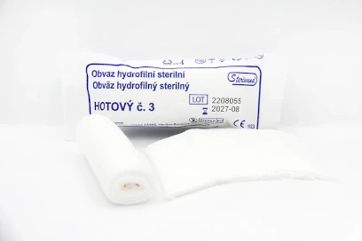 Obväz hydrofilný sterilný hotový č.3